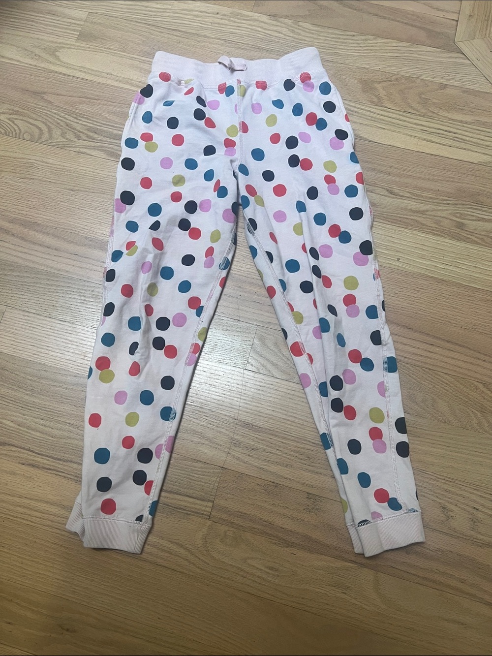 Hanna Andersson Pink Polka Dot Joggers - Multicolor Dots